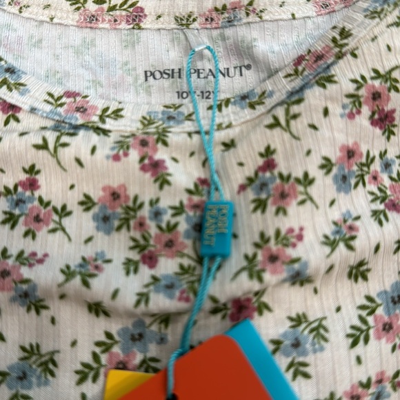 Blair Floral Long Sleeve Basic Pajamas, 10/12y - Picture 4 of 4